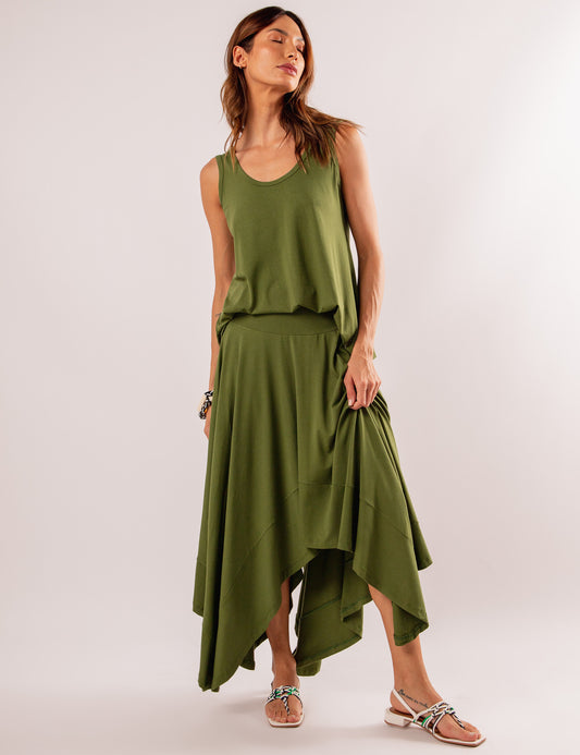 Eloá Military Green Skirt
