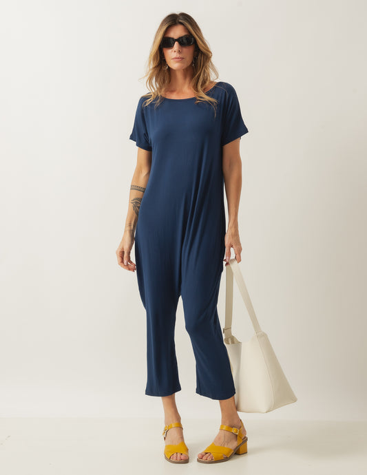 Virginia Navy Blue Jumpsuit