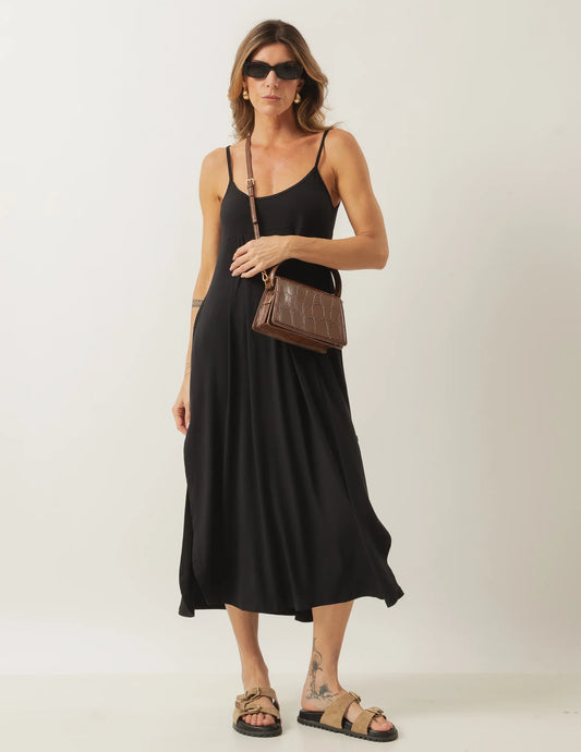 Luciana Long Black Dress