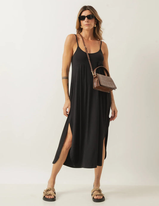 Luciana Long Black Dress