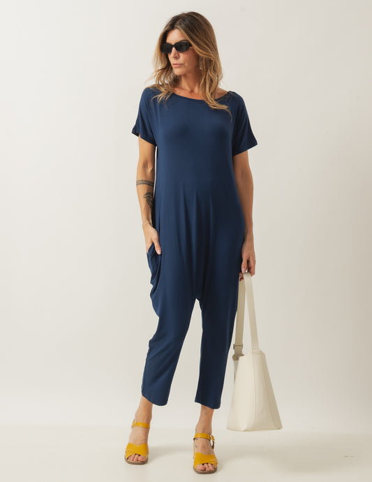 Virginia Navy Blue Jumpsuit