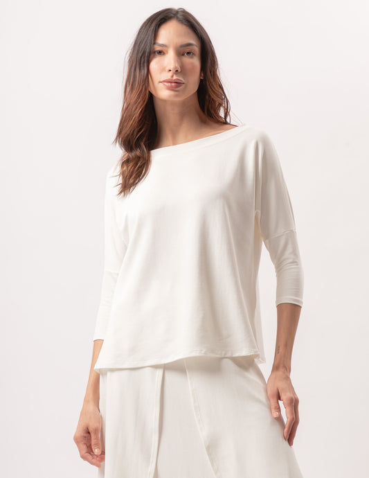 Elba Off-White Sweatshirt Skirt