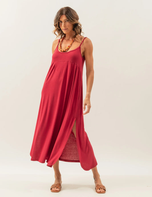 Luciana Dress Burgundy U