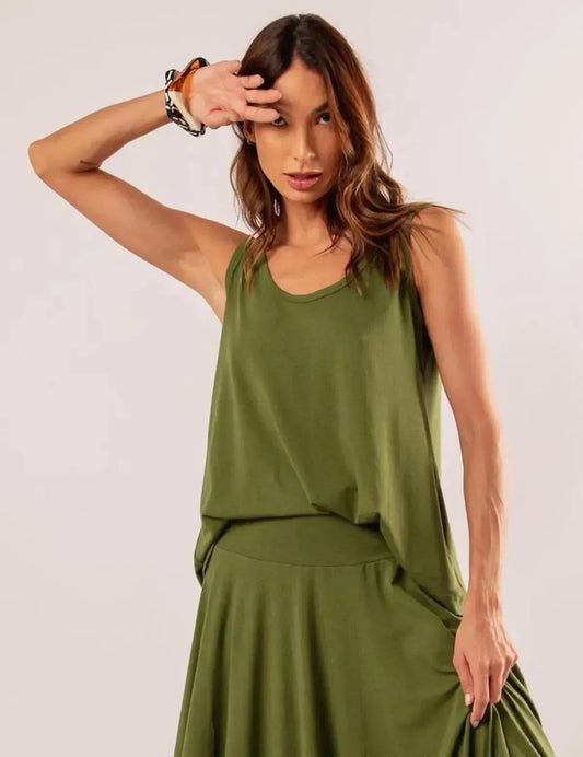Military Green Eloá Blouse