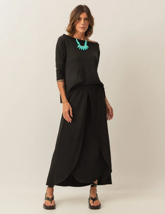 Elba Black Sweatshirt Set