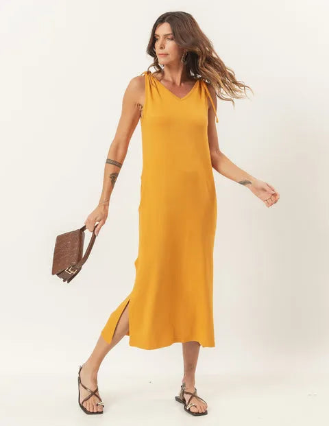 Esmeralda Mustard Dress
