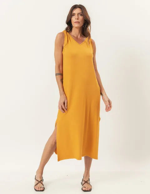 Esmeralda Mustard Dress