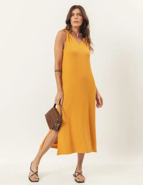 Esmeralda Mustard Dress