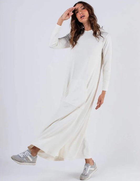 Fatima Off-White Long Dress