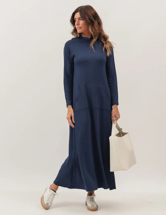 Navy Blue Fatima Long Dress