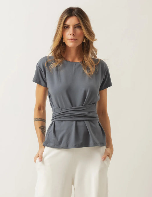 Haia Charcoal Blouse