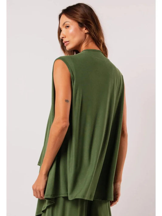 Kimono Military Green Blouse