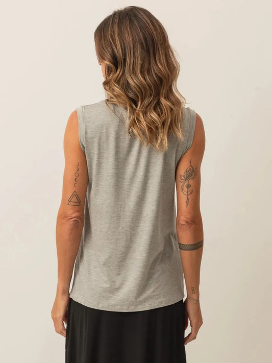 Kimono Grey Mélange Blouse