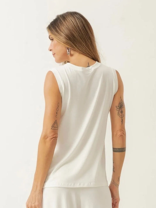 Off White Kimono Blouse