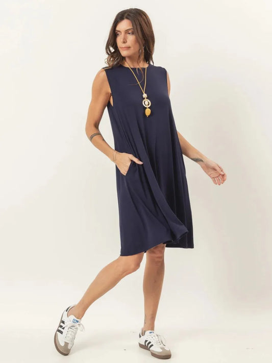 Liz Navy Blue Dress