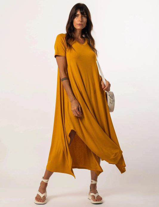 Aretha Mustard Dress U