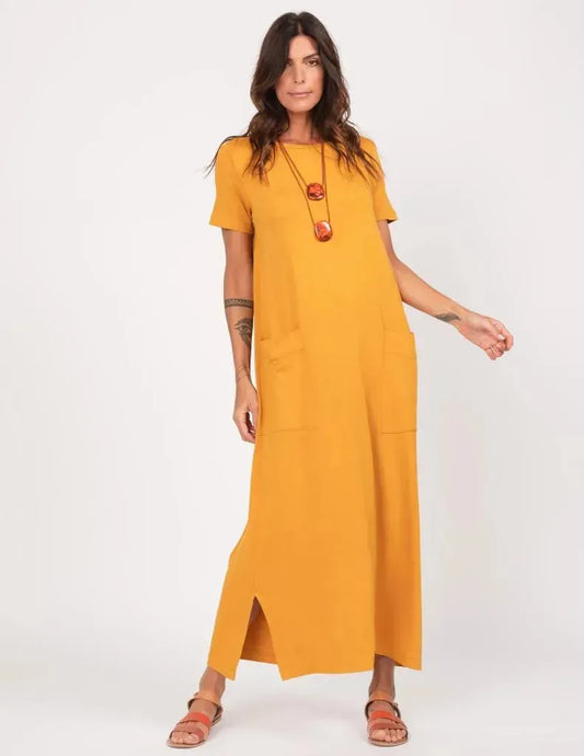 Paolla Mustard Dress