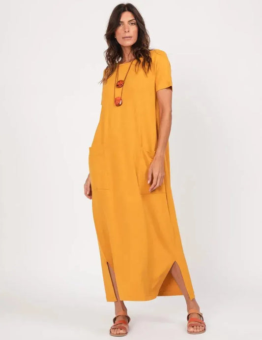 Paolla Mustard Dress