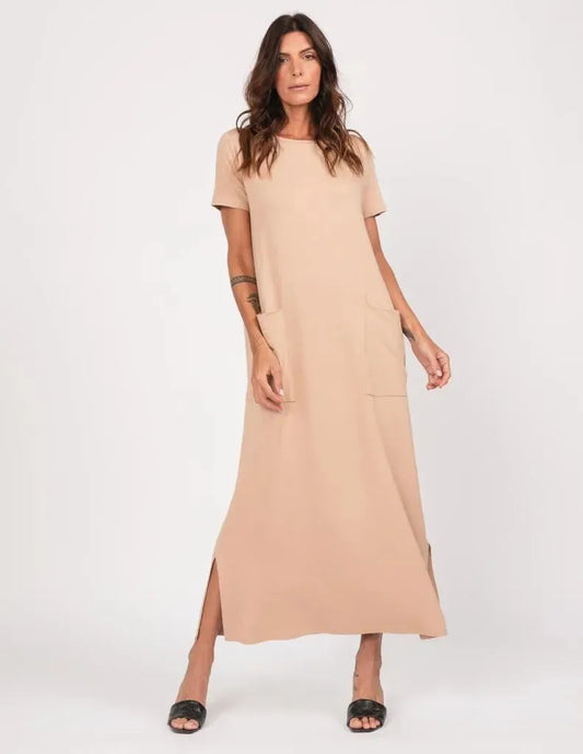 Paolla Beige Dress