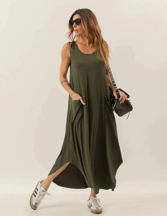 Military Green Veneza Dress U