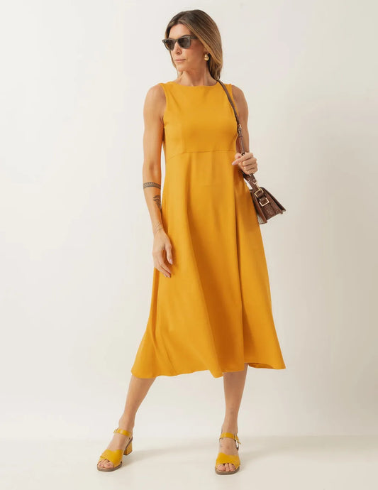 Mustard Naomi Dress