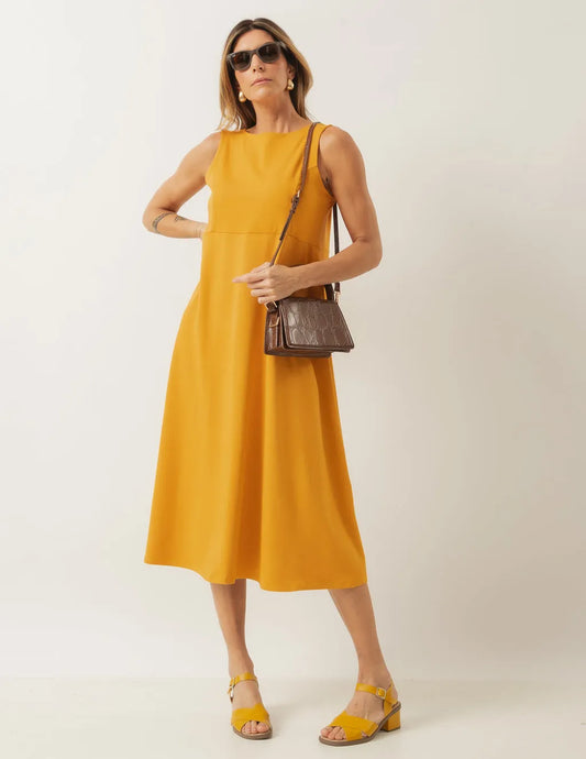 Mustard Naomi Dress