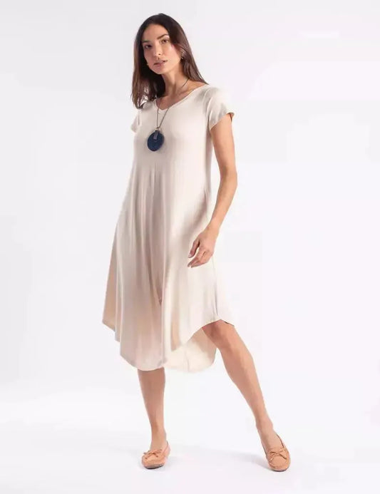 Heloísa Asymmetrical Beige Jumpsuit