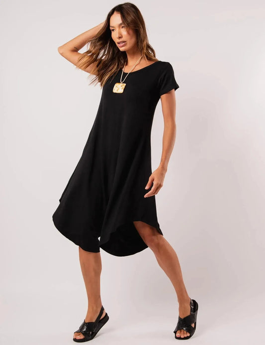 Heloísa Asymmetrical Black Jumpsuit