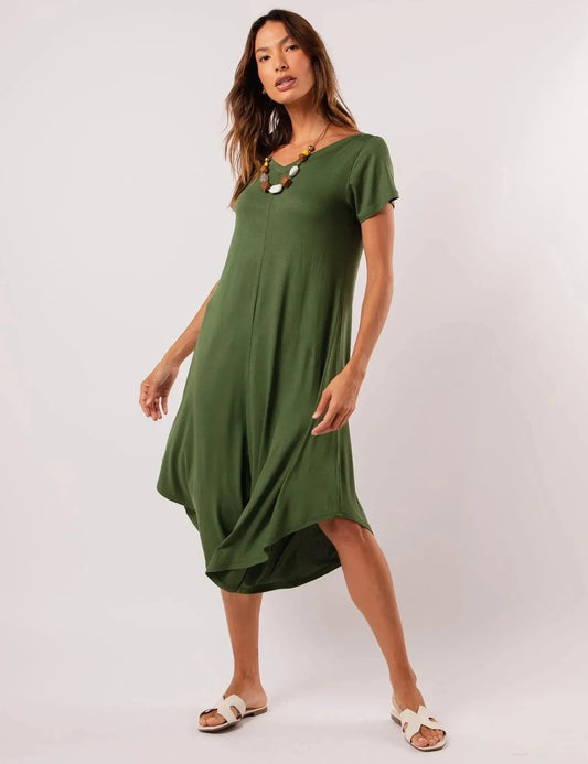 Heloísa Asymmetrical Military Green Jumpsuit