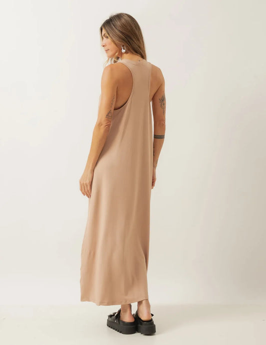 Santorini Beige Long Dress