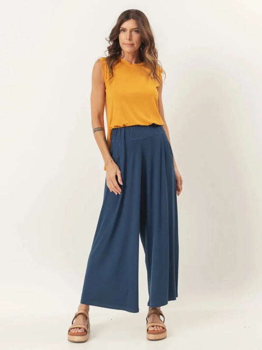 Vera Navy Blue Pantalona Pants