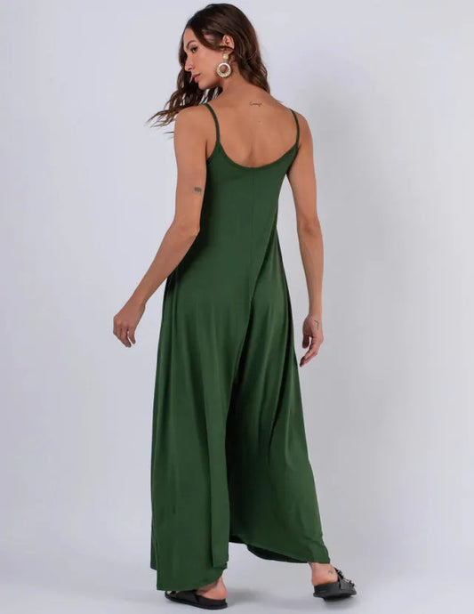 Pantalona Veronica Military Green Jumpsuit