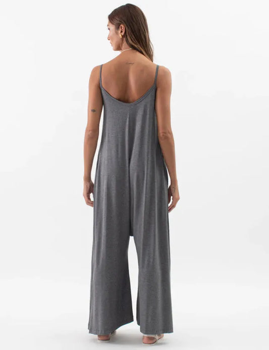 Pantalona Veronica Grey Mélange Jumpsuit