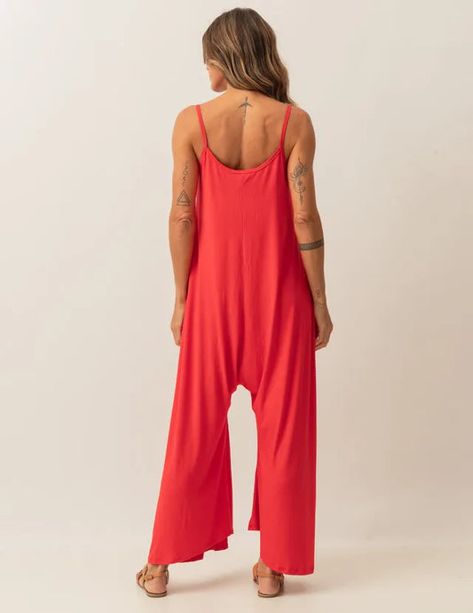 Pantalona Veronica Red Jumpsuit