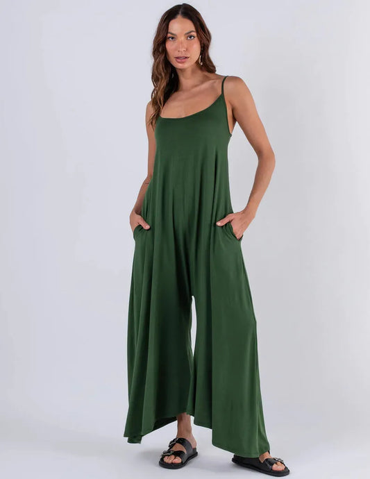 Pantalona Veronica Military Green Jumpsuit