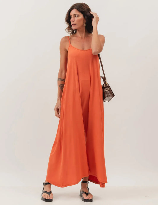 Veronica Orange Jumpsuit