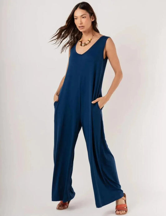 Cristina Navy Blue Tank Top Jumpsuit