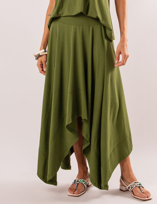 Eloá Military Green Skirt