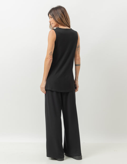 Aurora Long Black Vest