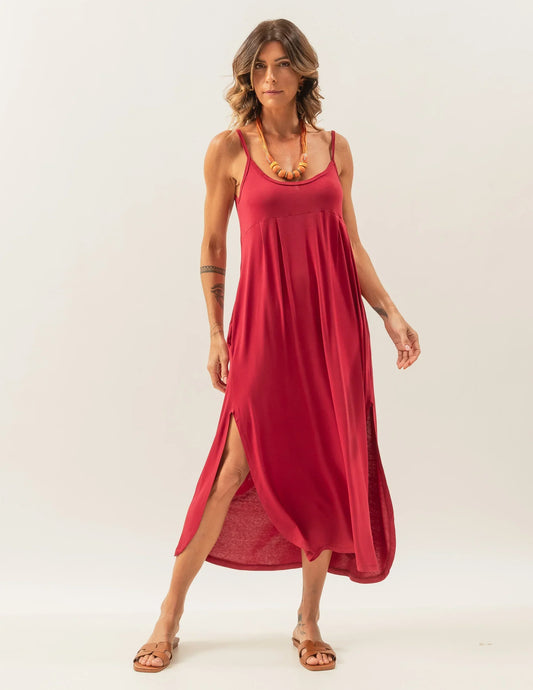 Luciana Dress Bordo U