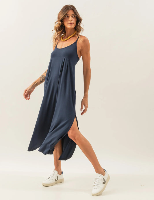 Luciana Navy Dress