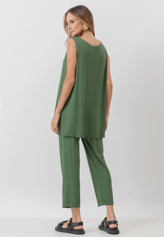 Paris Military Green Blouse