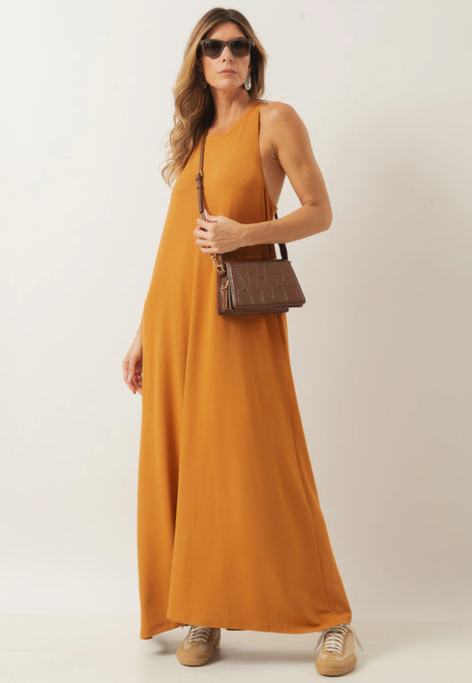 Santorini Caramel Dress