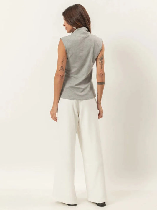Bárbara Grey Mélange Blouse