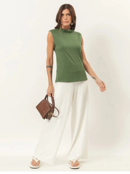 Bárbara Military Green Blouse