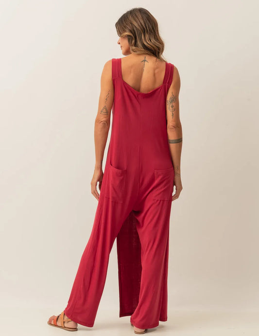 Chloe Burgundy Jumpsuit