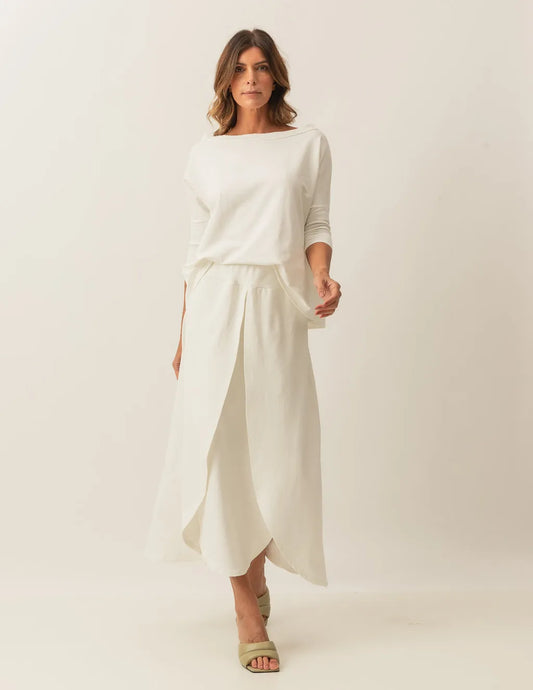 Elba Off-White Sweatshirt Set