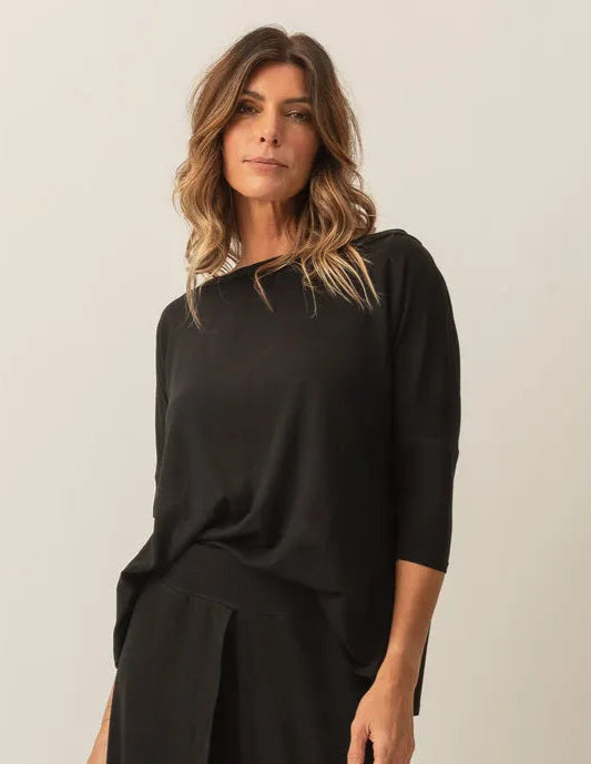 Black Elba Blouse