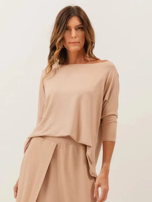 Elba Beige Blouse