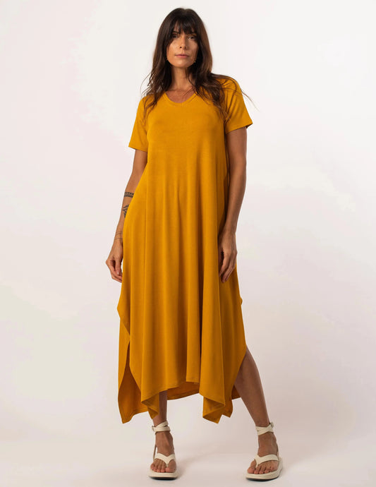 Aretha Mustard Dress U